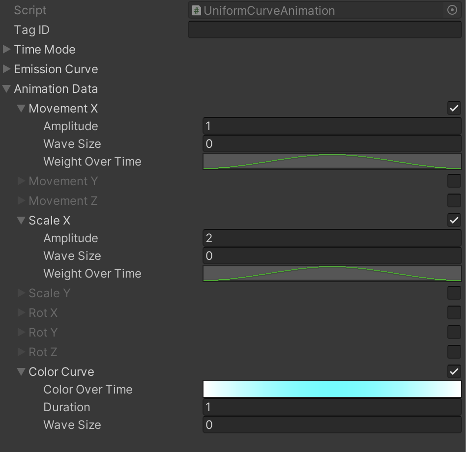 text animator uniform curve effect